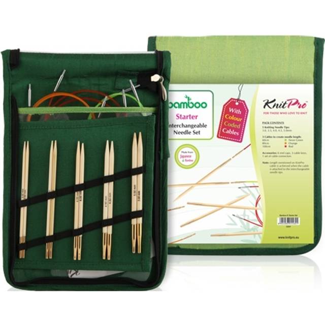 Billede af Knitpro BAMBOO Udskiftelige Rundpindesæt BEGYNDER